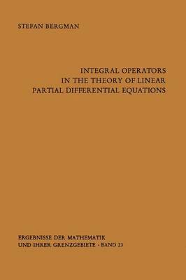 Integral Operators in the Theory of Linear Partial Differential Equations 1