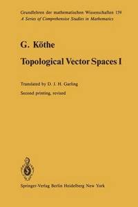 bokomslag Topological Vector Spaces I