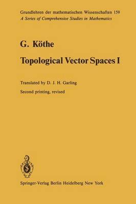 bokomslag Topological Vector Spaces I