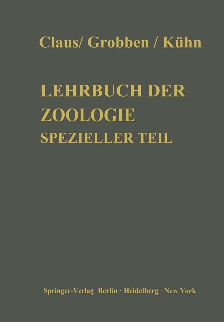 Lehrbuch der Zoologie 1