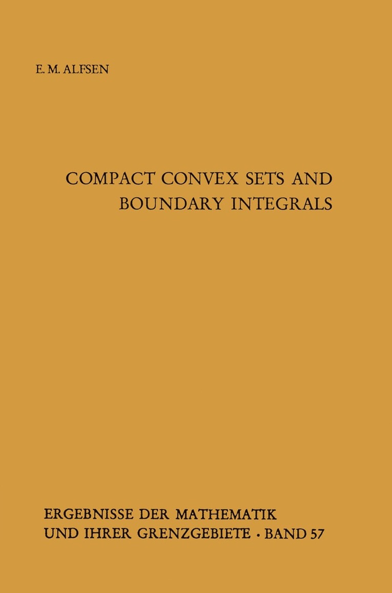 Compact Convex Sets and Boundary Integrals