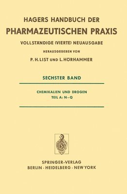 bokomslag Chemikalien und Drogen Teil A: N-Q