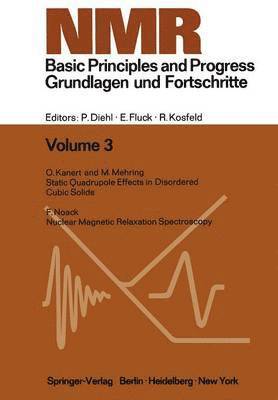 bokomslag NMR Basic Principles and Progress / NMR Grundlagen und Fortschritte