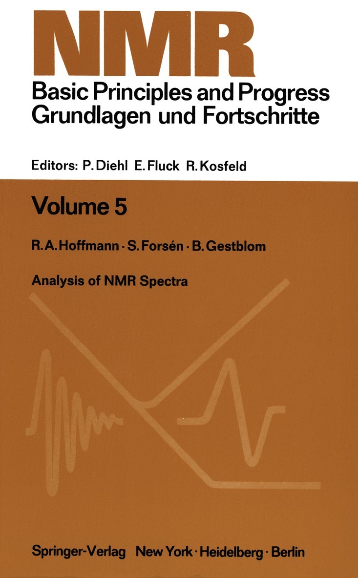 R. A. Hoffman, S. Forsen, B. Gestblom, R. a. Hoffman - Analysis of NMR Spectra, Häftad
