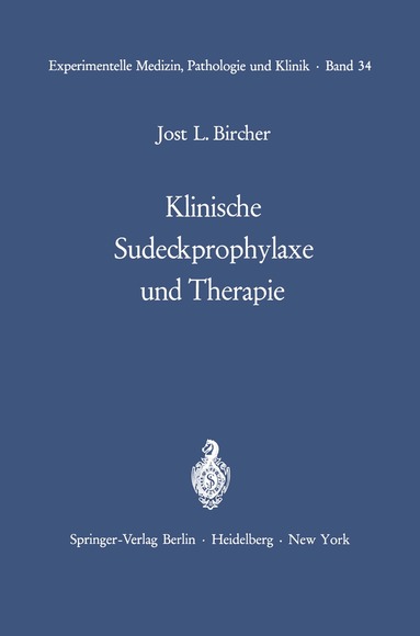 J. L. Bircher - Klinische Sudeckprophylaxe und Therapie, Häftad