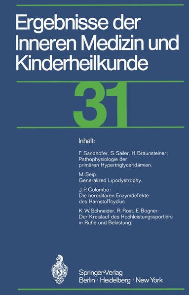Paul Frick, Gustav-A.v. Harnack - Ergebnisse der Inneren Medizin und Kinderheilkunde, Häftad