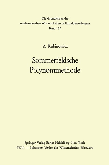 bokomslag Sommerfeldsche Polynommethode