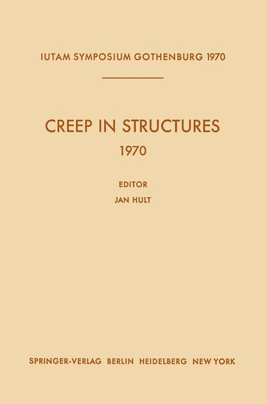 Jan Hult - Creep in Structures 1970, Häftad