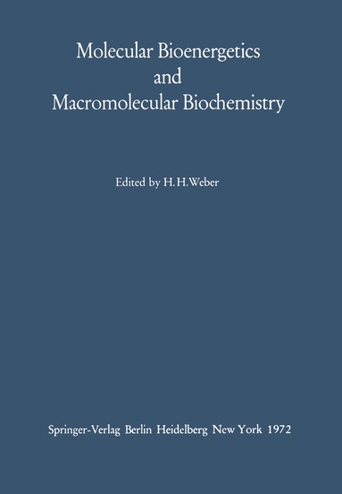 bokomslag Molecular Bioenergetics and Macromolecular Biochemistry