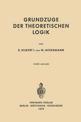 Grundzge der Theoretischen Logik 1