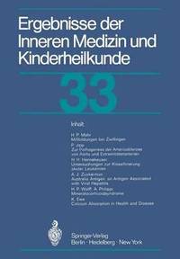 bokomslag Ergebnisse der Inneren Medizin und Kinderheilkunde