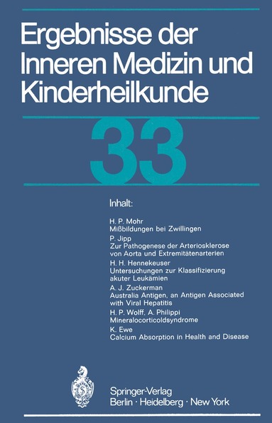 Paul Frick, Gustav-A.v. Harnack - Ergebnisse der Inneren Medizin und Kinderheilkunde, Häftad