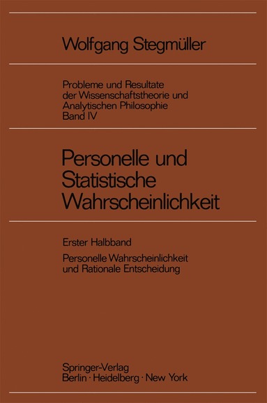 bokomslag Personelle und Statistische Wahrscheinlichkeit