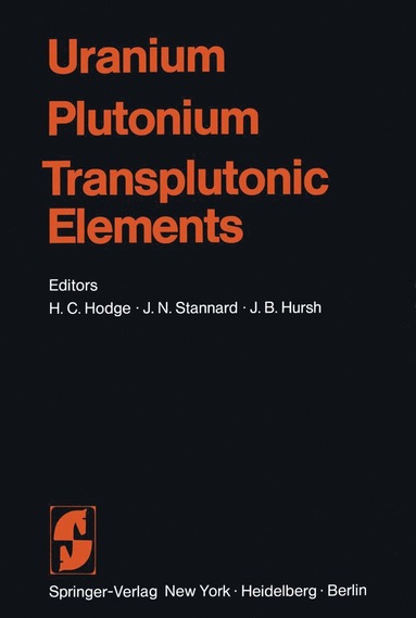 bokomslag Uranium  Plutonium Transplutonic Elements