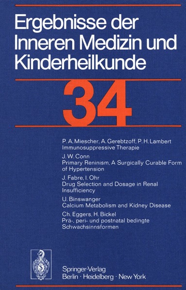 P. Frick, G.-A. von Harnack, G. A. Martini, A. Prader, R. Schoen, H. P. Wolff, P. Frick, G.-A. von Harnack - Ergebnisse der Inneren Medizin und Kinderheilkunde, Häftad