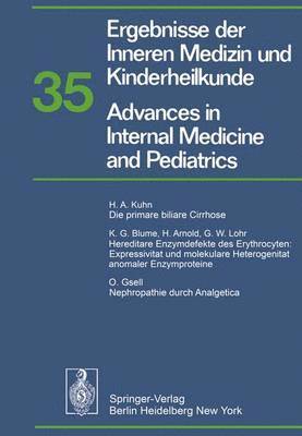 bokomslag Ergebnisse der Inneren Medizin und Kinderheilkunde / Advances in Internal Medicine and Pediatrics