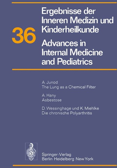 P. Frick, G.-A. von Harnack, G. A. Martini, A. Prader, R. Schoen, H. P. Wolff - Ergebnisse der Inneren Medizin und Kinderheilkunde / Advances in Internal Medicine and Pediatrics, Häftad
