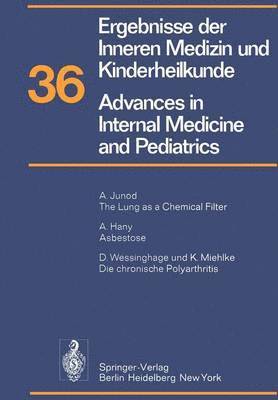 bokomslag Ergebnisse der Inneren Medizin und Kinderheilkunde / Advances in Internal Medicine and Pediatrics