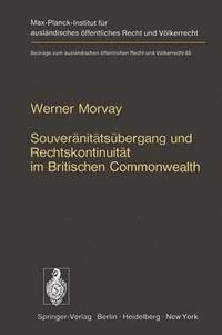 bokomslag Souveränitätsübergang und Rechtskontinuität im Britischen Commonwealth