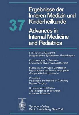 bokomslag Ergebnisse der Inneren Medizin und Kinderheilkunde / Advances in Internal Medicine and Pediatrics