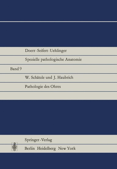 bokomslag Pathologie des Ohres