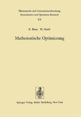 Mathematische Optimierung 1