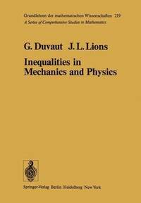 bokomslag Inequalities in Mechanics and Physics