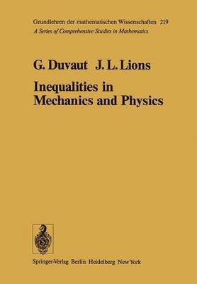 bokomslag Inequalities in Mechanics and Physics