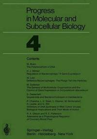 bokomslag Progress in Molecular and Subcellular Biology