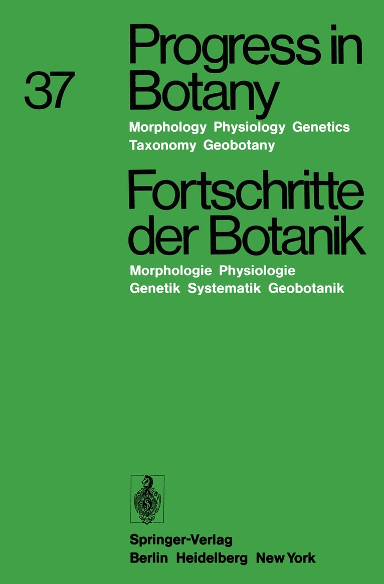 Progress in Botany / Fortschritte der Botanik 1