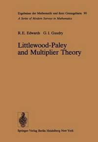 bokomslag Littlewood-Paley and Multiplier Theory
