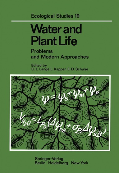 O.L. Lange, Ludger Kappen, E.-D. Schulze - Water and Plant Life, Häftad