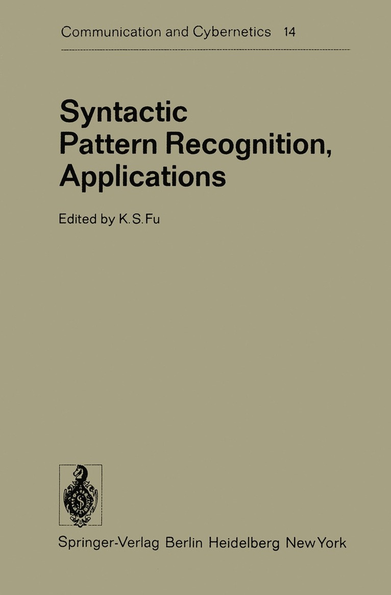 Syntactic Pattern Recognition, Applications 1