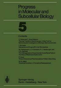 bokomslag Progress in Molecular and Subcellular Biology