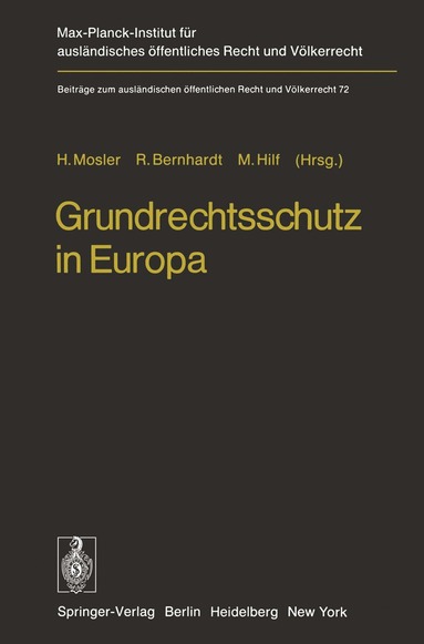 bokomslag Grundrechtsschutz in Europa