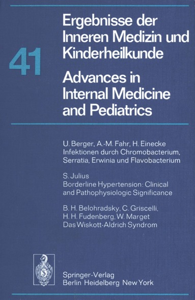 P. Frick, G.-A. von Harnack, G. A. Martini, A. Prader, R. Schoen, H. P. Wolff - Ergebnisse der Inneren Medizin und Kinderheilkunde / Advances in Internal Medicine and Pediatrics, Häftad