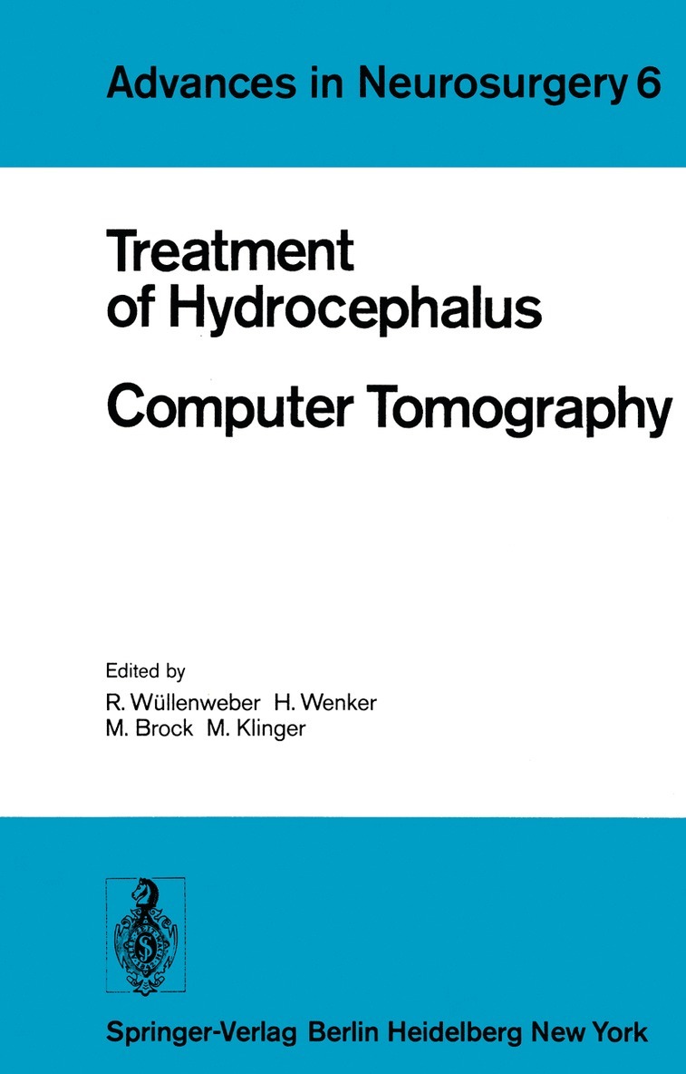 R. Wüllenweber, H. Wenker, M. Brock, M. Klinger - Treatment of Hydrocephalus Computer Tomography, Häftad