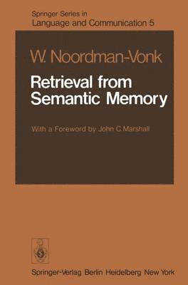 bokomslag Retrieval from Semantic Memory