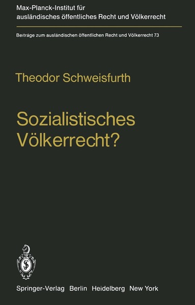 Theodor Schweisfurth - Sozialistisches Völkerrecht?, Häftad