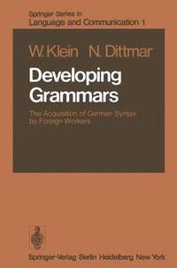 bokomslag Developing Grammars