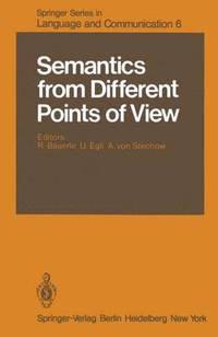 bokomslag Semantics from Different Points of View
