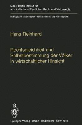 bokomslag Rechtsgleichheit und Selbstbestimmung der Völker in wirtschaftlicher Hinsicht