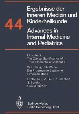 bokomslag Ergebnisse der Inneren Medizin und Kinderheilkunde/Advances in Internal Medicine and Pediatrics