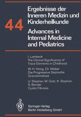 bokomslag Ergebnisse der Inneren Medizin und Kinderheilkunde/Advances in Internal Medicine and Pediatrics