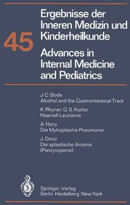 bokomslag Ergebnisse der Inneren Medizin und Kinderheilkunde / Advances in Internal Medicine and Pediatrics