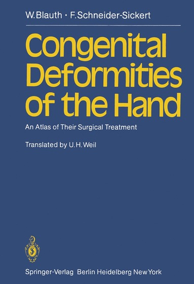 bokomslag Congenital Deformities of the Hand