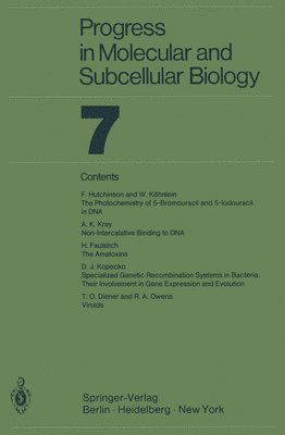 Progress In Molecular and Subcellular Biology, Häftad