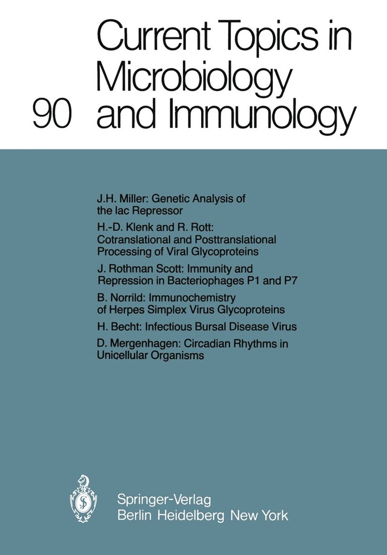 Current Topics in Microbiology and Immunology 1