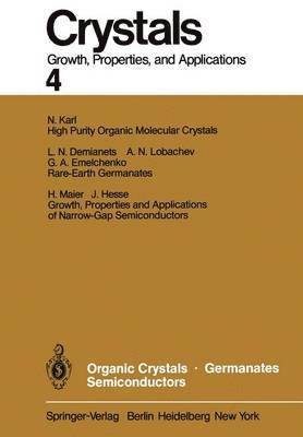 bokomslag Organic Crystals Germanates Semiconductors