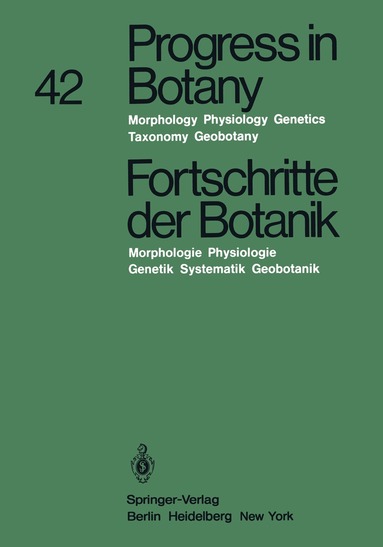 Heinz Ellenberg, Karl Esser, Klaus Kubitzki, Eberhard Schnepf, Hubert Ziegler - Progress in Botany / Fortschritte der Botanik, Häftad